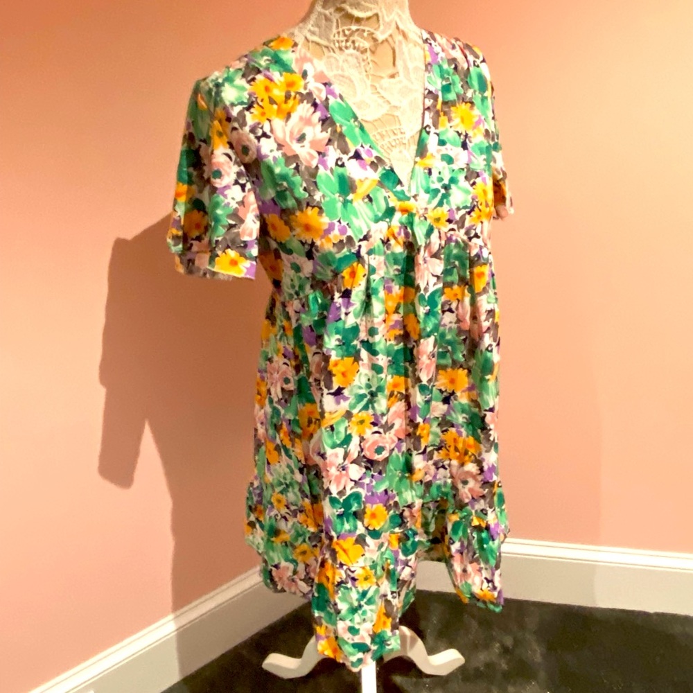 SHEIN floral babydoll dress